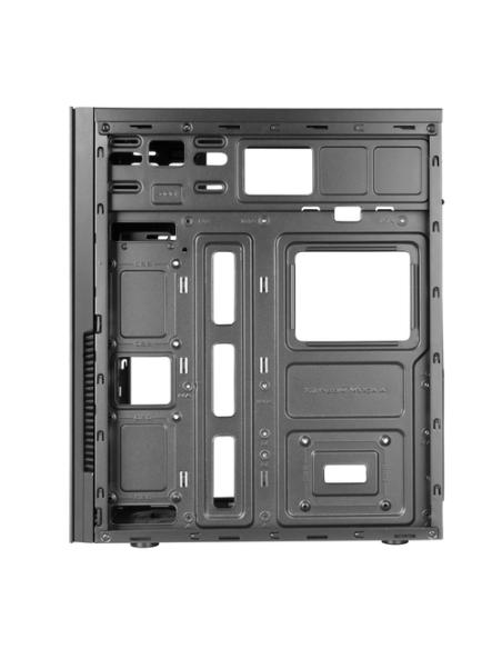 Tacens 2INITIOX, Caja PC Semitorre ATX, Ventilador Lateral 12cm, Frontal Aluminio Pulido, Acero, Negro