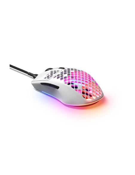 Steelseries Aerox 3 ratón Juego mano derecha USB Tipo C Óptico 8500 DPI