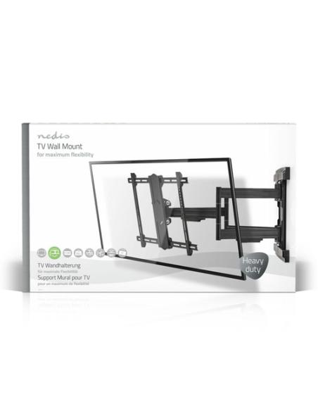 Nedis TVWM6551BK soporte para monitor 2,03 m (80") Pared Negro