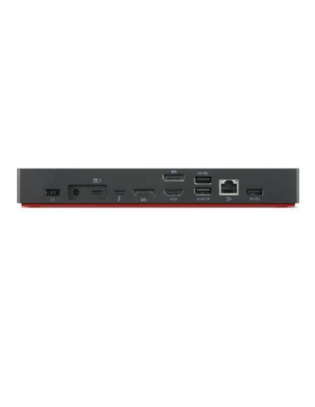Lenovo 40B00300EU base para portátil y replicador de puertos Alámbrico Thunderbolt 4 Negro, Rojo