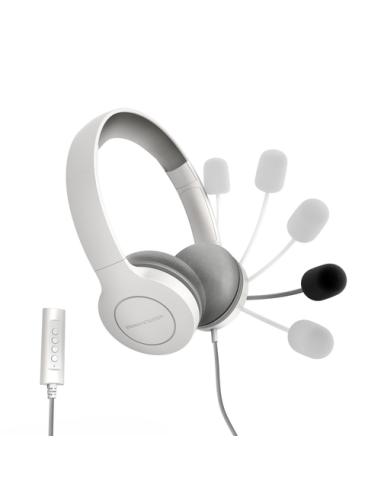 Energy Sistem 452156 auricular y casco Auriculares Alámbrico Diadema Llamadas/Música USB tipo A Blanco