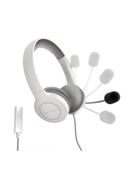 Energy Sistem 452156 auricular y casco Auriculares Alámbrico Diadema Llamadas/Música USB tipo A Blanco
