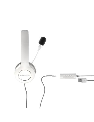 Energy Sistem 452156 auricular y casco Auriculares Alámbrico Diadema Llamadas/Música USB tipo A Blanco