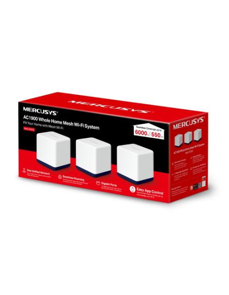 Mercusys Halo H50G (3-pack) Doble banda (2,4 GHz / 5 GHz) Wi-Fi 5 (802.11ac) Blanco Interno