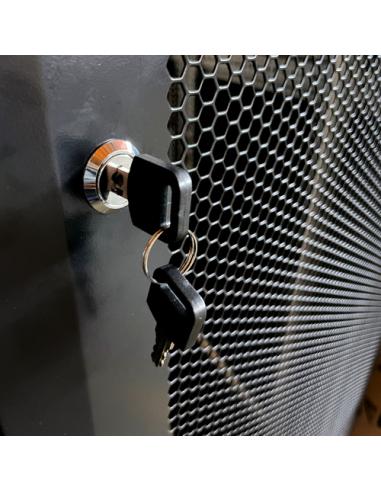 Phasak Armario Rack PRO 19" 27U 600 x 1000 negro con ventilación - PHO 6127 (desmontado)