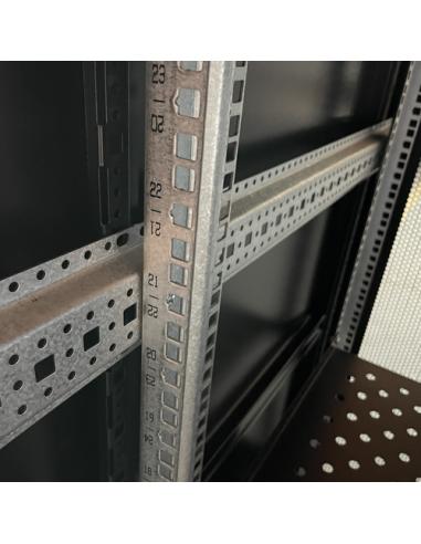Phasak Armario Rack PRO 19" 37U 800 x 800 negro con ventilación - PHO 8837(desmontado)