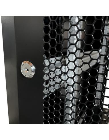 Phasak Armario Rack PRO 19" 37U 800 x 800 negro con ventilación - PHO 8837(desmontado)