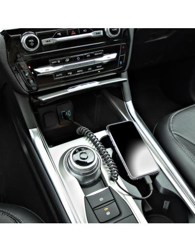 StarTech.com Cable 50cm USB a Lightning con Certificación MFi, Cable Rizado de Carga para iPhone, Negro, con Recubrimiento de TP