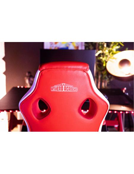 Konix My Hero Academia KX MHA JUNIOR GAMING CHAIR Silla para videojuegos universal Asiento acolchado Rojo, Blanco