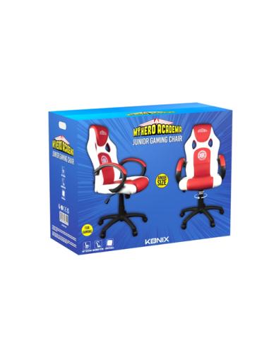 Konix My Hero Academia KX MHA JUNIOR GAMING CHAIR Silla para videojuegos universal Asiento acolchado Rojo, Blanco
