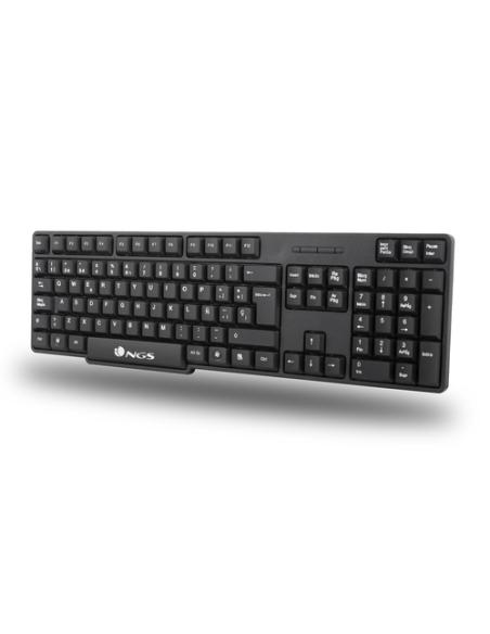 NGS EUPHORIA KIT teclado Ratón incluido Universal RF inalámbrico QWERTY Inglés Negro