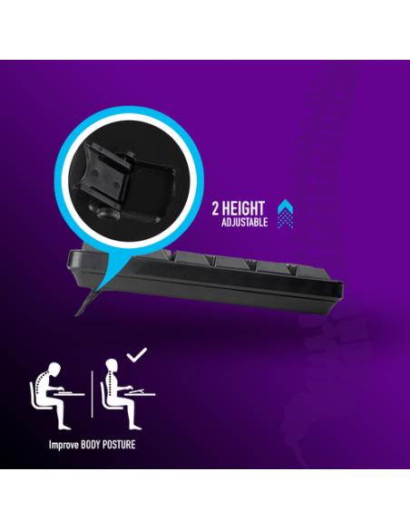 NGS EUPHORIA KIT teclado Ratón incluido Universal RF inalámbrico QWERTY Inglés Negro