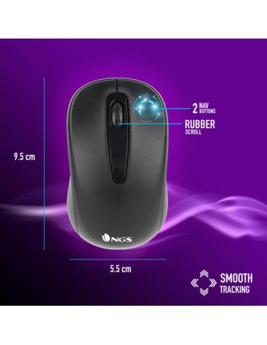 NGS EUPHORIA KIT teclado Ratón incluido Universal RF inalámbrico QWERTY Inglés Negro