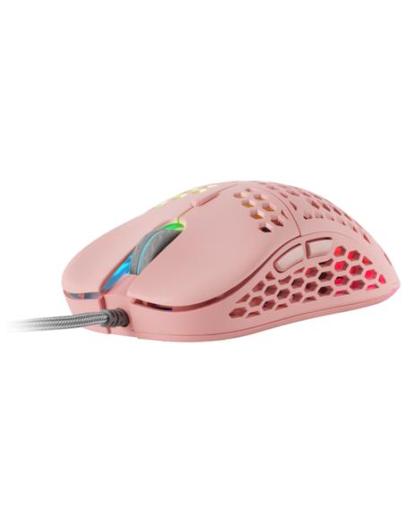 Mars Gaming MM55P, Ratón Gaming inalambrico RGB Chroma, Ultra-ligero 55 g, 12800 DPI, Switches Mecánicos Programables HUANO, Ros