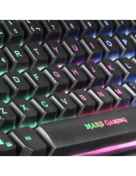 Mars Gaming MCPTKLPT, Combo RGB Teclado y Ratón, Diseño TKL, Layout Portugués