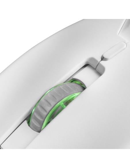 Mars Gaming MCPXWFR, Combo Teclado H-Mech FRGB, Ratón Ultraligero 10000DPI y Alfombrilla XXL, Blanco, Idioma Francés