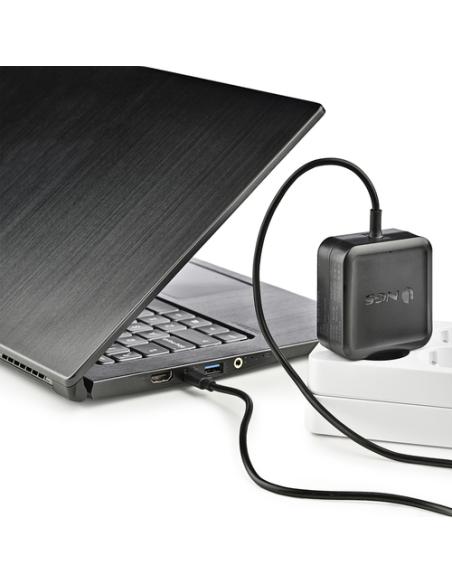 NGS ﻿﻿W-45W TYPEC Portátil, Smartphone, Tableta Negro Corriente alterna Interior