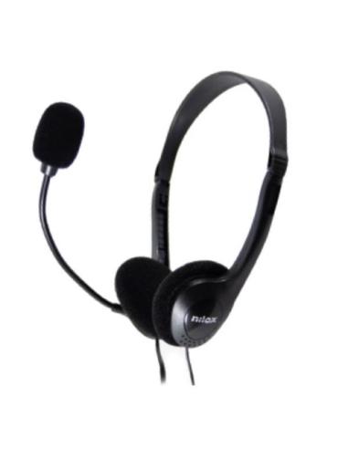 Nilox NXAU0000002 auricular y casco Auriculares Alámbrico Diadema Oficina/Centro de llamadas USB tipo A Negro
