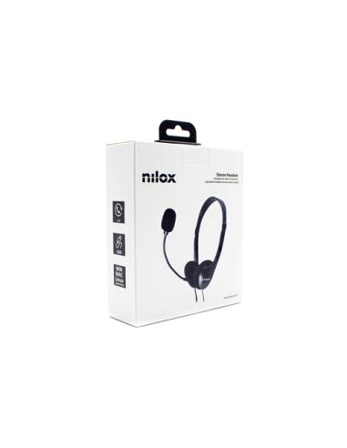 Nilox NXAU0000002 auricular y casco Auriculares Alámbrico Diadema Oficina/Centro de llamadas USB tipo A Negro