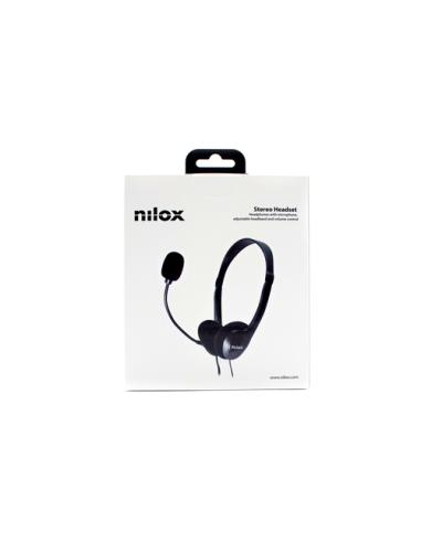 Nilox NXAU0000002 auricular y casco Auriculares Alámbrico Diadema Oficina/Centro de llamadas USB tipo A Negro