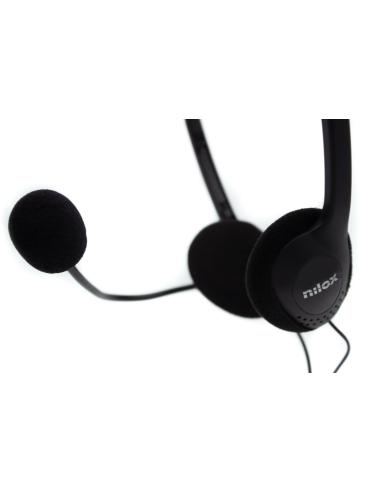 Nilox AURICULARES DOBLE JACK CON MICROFONO PC