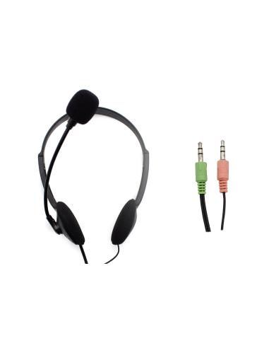 Nilox AURICULARES DOBLE JACK CON MICROFONO PC