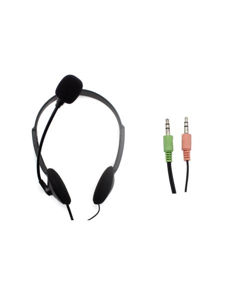 Nilox AURICULARES DOBLE JACK CON MICROFONO PC