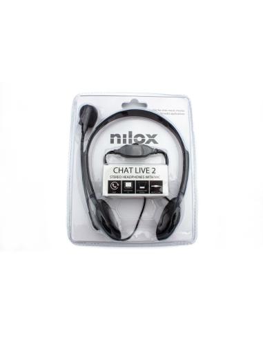 Nilox AURICULARES DOBLE JACK CON MICROFONO PC