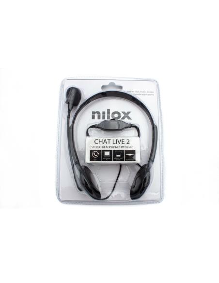 Nilox AURICULARES DOBLE JACK CON MICROFONO PC