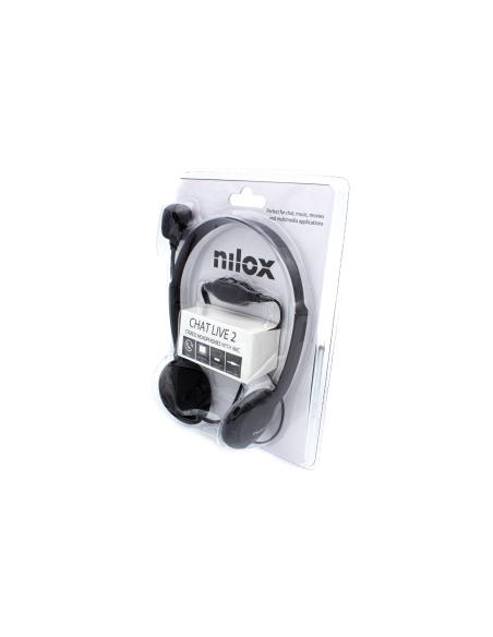 Nilox AURICULARES DOBLE JACK CON MICROFONO PC