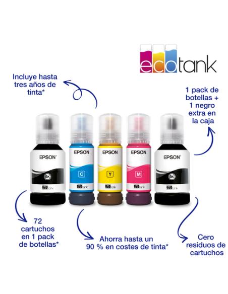 Epson EcoTank Impresora multifunción ET-4850 A4 con depósito de tinta, conexión Wi-Fi