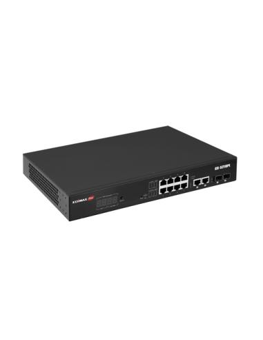 Edimax GS-5210PL switch Gestionado Gigabit Ethernet (10/100/1000) Negro
