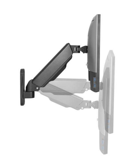Ewent EW1532 soporte para monitor 81,3 cm (32") Pared Negro