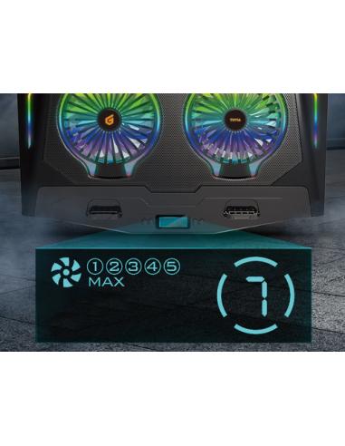 Conceptronic THYIA02B almohadilla fría 43,2 cm (17") Negro