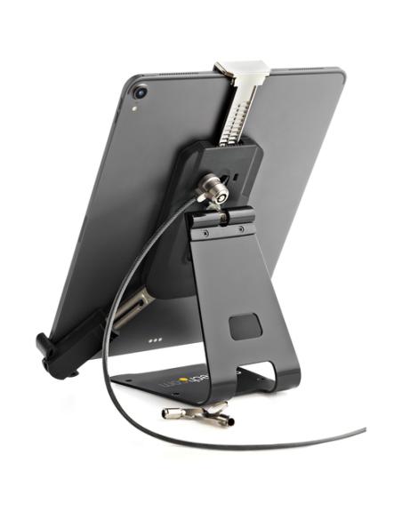 StarTech.com Soporte Seguro para Tablet con Cable de Seguridad con Candado K-Slot - Base para Tablets de 7,9 a 13 Pulgadas - Sop