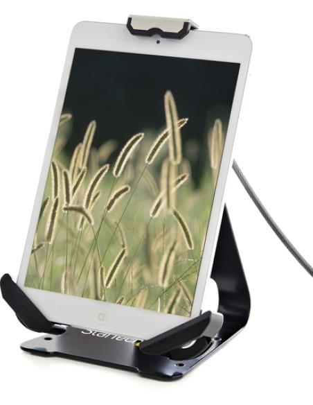 StarTech.com Soporte Seguro para Tablet con Cable de Seguridad con Candado K-Slot - Base para Tablets de 7,9 a 13 Pulgadas - Sop