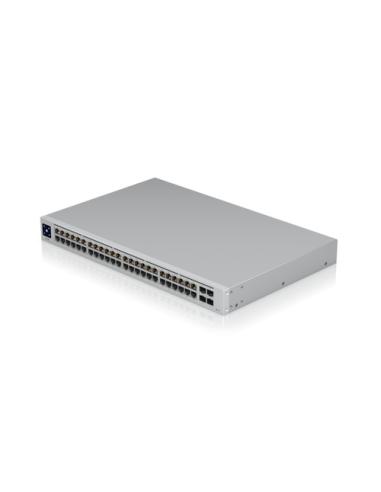 Ubiquiti UniFi USW-48-POE switch Gestionado L2 Gigabit Ethernet (10/100/1000) Energía sobre Ethernet (PoE) 1U Acero inoxidable