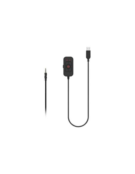 ABYSM AG700 Pro 7.1 Black Auriculares Alámbrico Diadema Juego Negro, Rojo