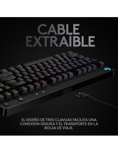 Logitech G 920-010593 teclado Juego USB QWERTY Español Negro