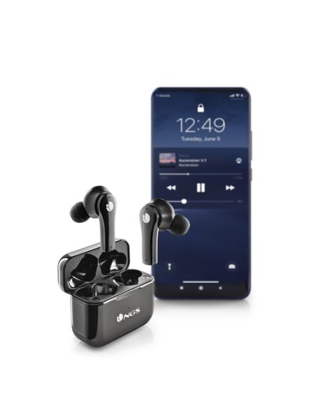 NGS ARTICA BLOOM Auriculares Inalámbrico Dentro de oído Llamadas/Música USB Tipo C Bluetooth Negro