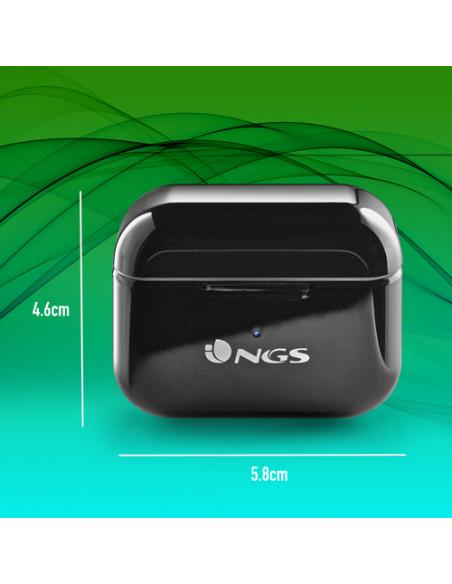 NGS ARTICA BLOOM Auriculares Inalámbrico Dentro de oído Llamadas/Música USB Tipo C Bluetooth Negro