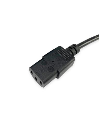 Equip 112300 Negro 2 m BS 1363 C13 acoplador