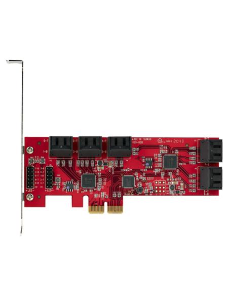 StarTech.com Tarjeta PCIe Controladora SATA de 10 Puertos - Tarjeta de Expansión PCI Express SATA - 6Gbps - Perfil Bajo/Completo