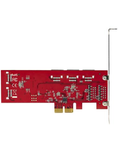 StarTech.com Tarjeta PCIe Controladora SATA de 10 Puertos - Tarjeta de Expansión PCI Express SATA - 6Gbps - Perfil Bajo/Completo