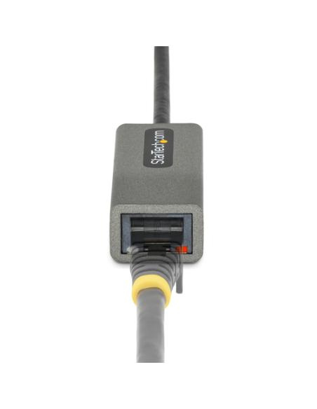 StarTech.com Adaptador USB 3.0 a Ethernet Gigabit de 10/100/1000 para Portátiles - con Cable Incorporado de 30cm - Adaptador USB