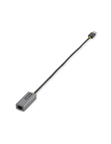 StarTech.com Adaptador USB 3.0 a Ethernet Gigabit de 10/100/1000 para Portátiles - con Cable Incorporado de 30cm - Adaptador USB