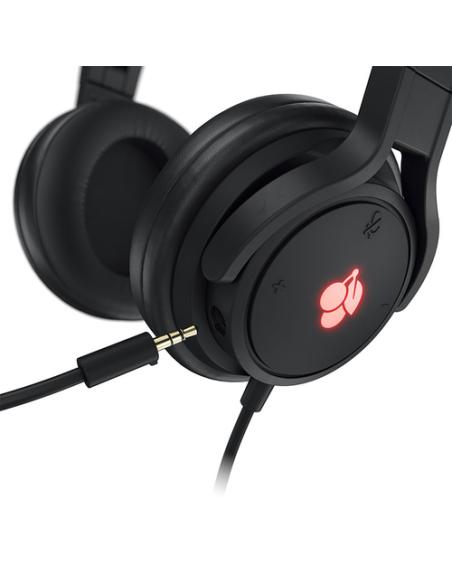 CHERRY JA-2200 Auriculares Alámbrico Diadema Juego Negro