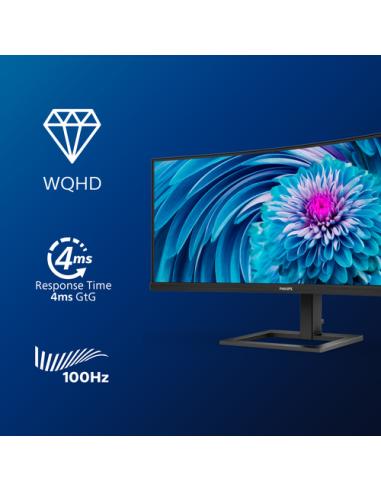 Philips E Line 346E2CUAE/00 pantalla para PC 86,4 cm (34") 3440 x 1440 Pixeles Wide Quad HD+ LCD Negro