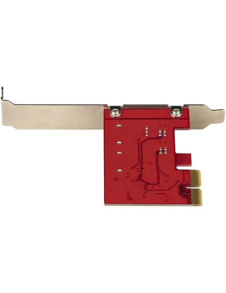 StarTech.com Tarjeta PCIe SATA - Tarjeta PCI Express Controladora de 2 Puertos SATA de 6Gbps - Perfil Completo o Bajo - Adaptado