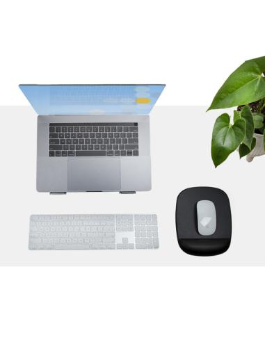 StarTech.com Alfombrilla de Ratón con Reposamuñecas (17x18x2cm), Alfombrilla de Ratón Ergonómica con Reposamuñecas de Gel y Base